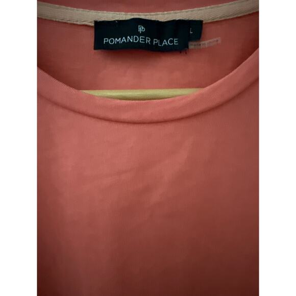 Tuckernuck Pomander Place Puff Shoulder Cotton Dress in Coral Size Large - Picture 8 of 10